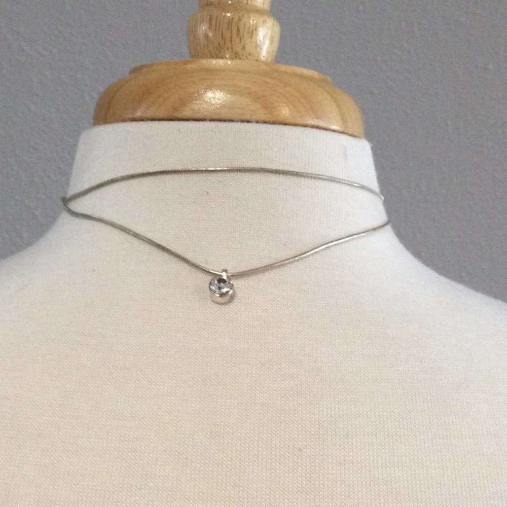 Unbranded Double Strand Diamond Rhinestone Necklack